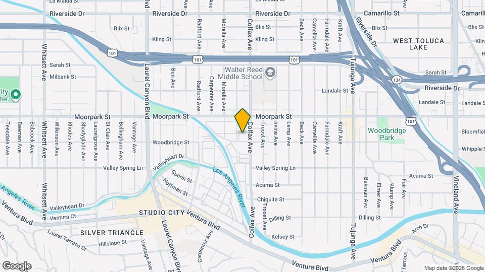 4353 Colfax Ave Map and Location Details