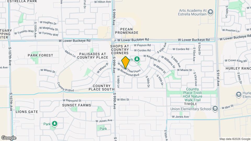 9805 W Horse Thief Pass Map and Location Details