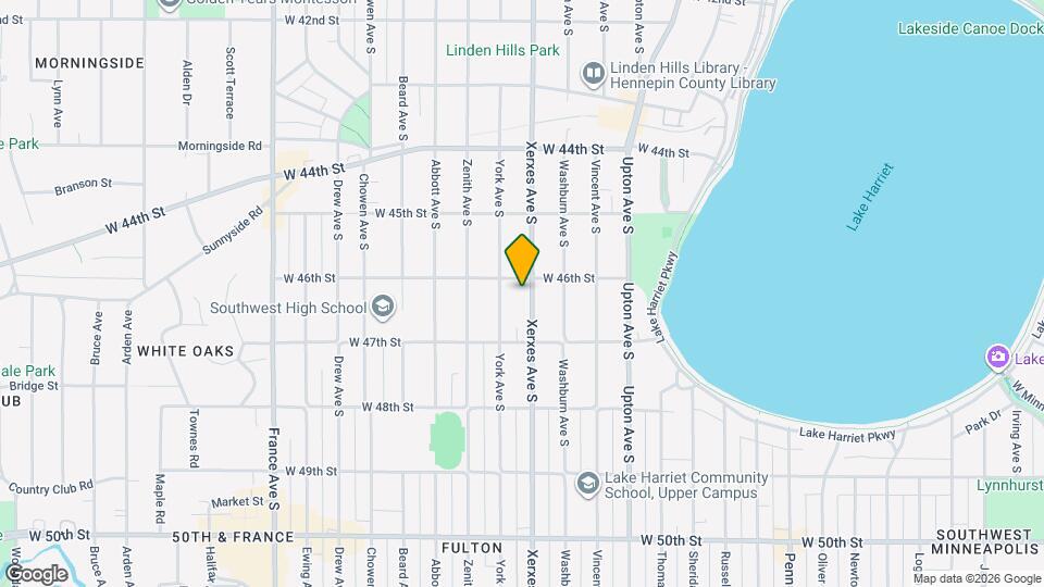 4608 Xerxes Ave S Mapa y Detalles de la Ubicación