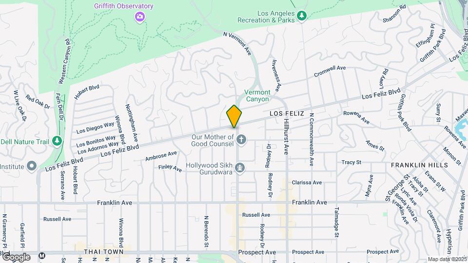 4700 Los Feliz Blvd Map and Location Details