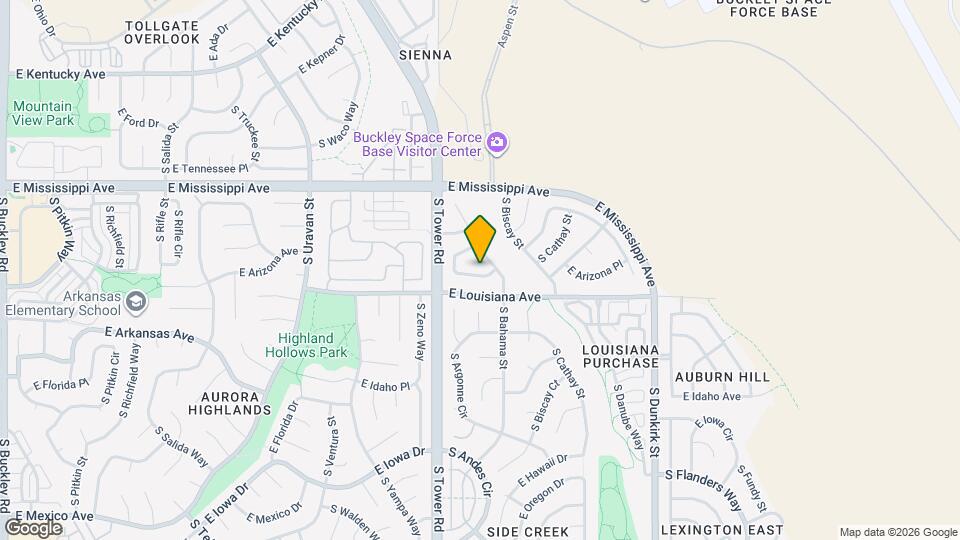 1252 S Argonne Cir Map and Location Details