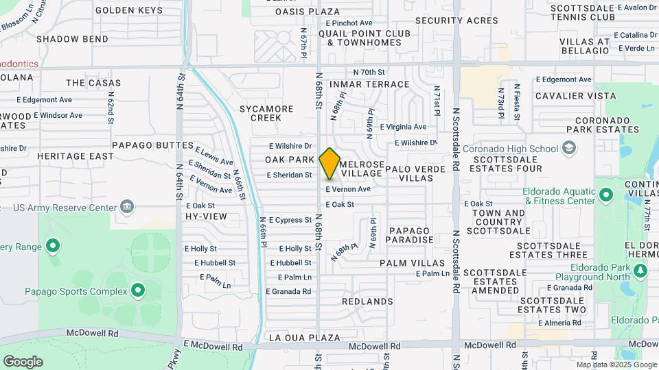 6816 E Vernon Ave Map and Location Details