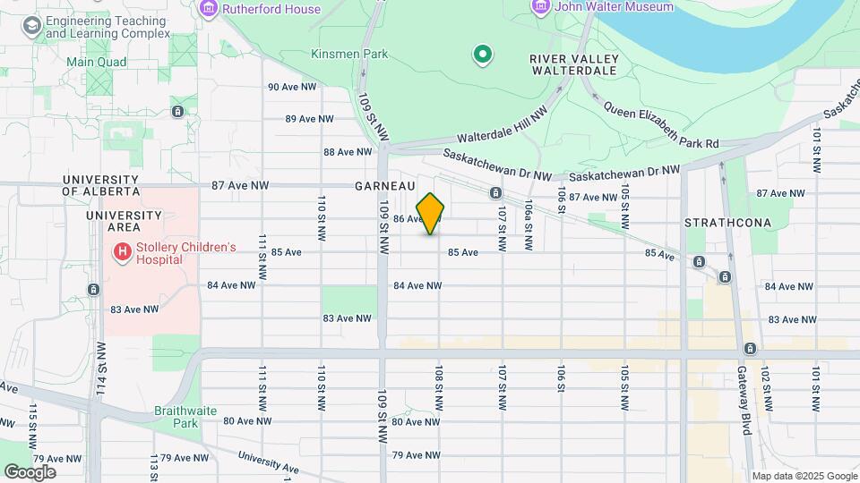 10808 85 Ave NW Map and Location Details