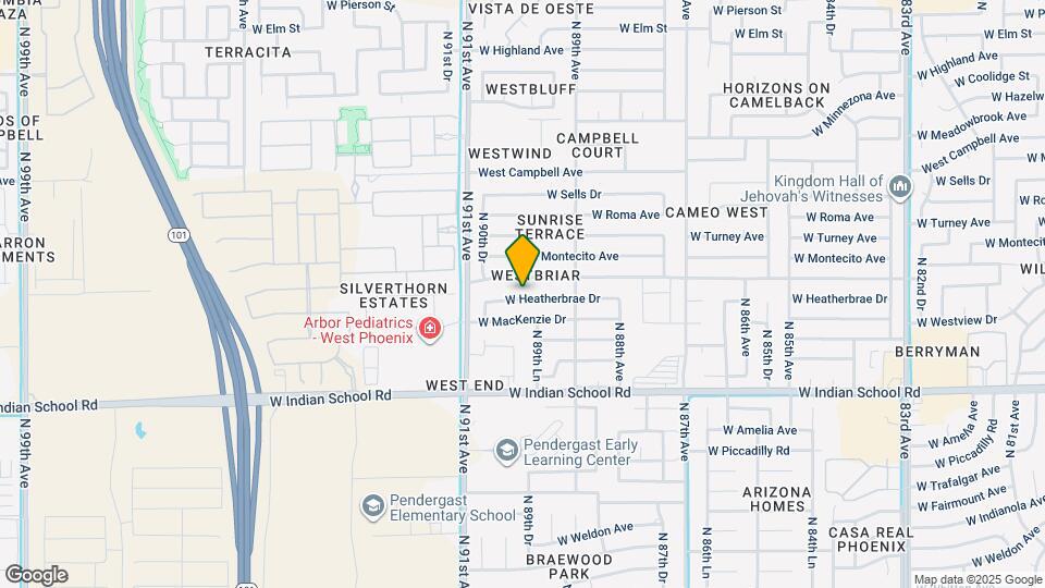 8948 W Heatherbrae Dr Map and Location Details