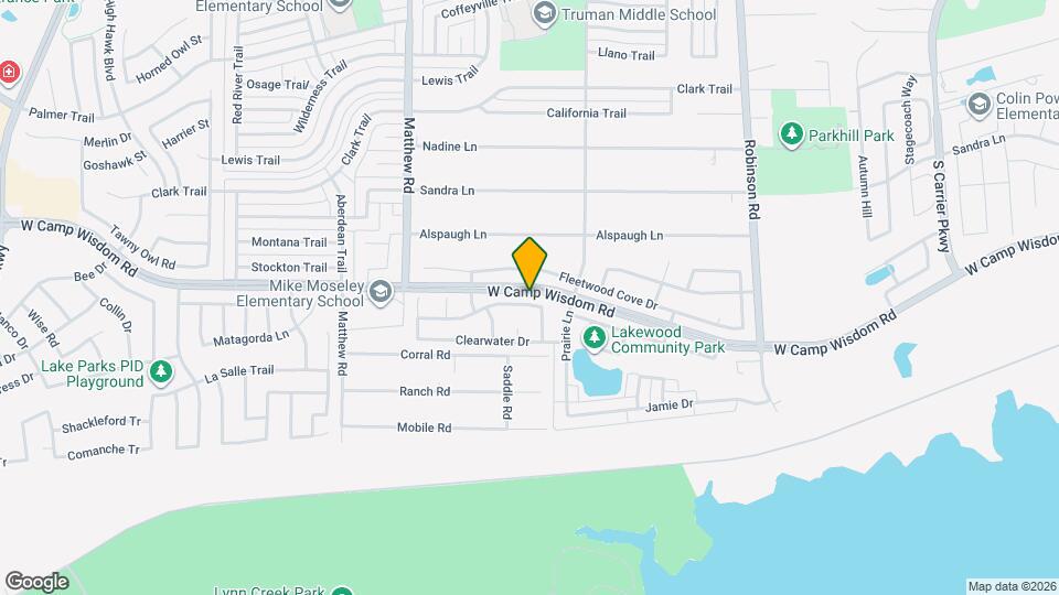 1216 Lake Forest Dr Mapa y Detalles de la Ubicación