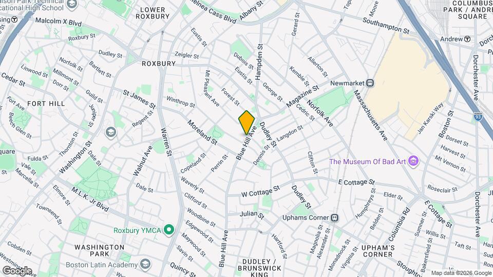 37 Blue Hill Avenue Map and Location Details