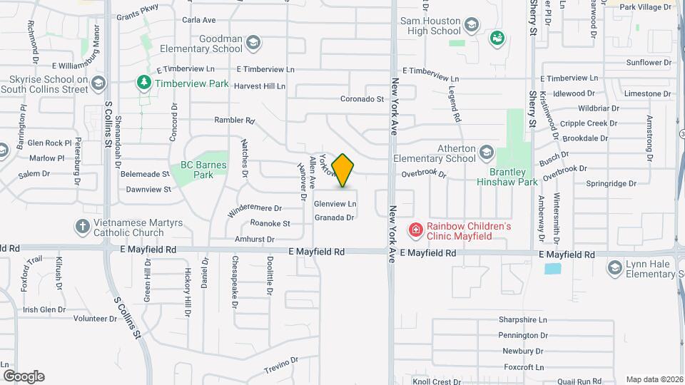 1718 Dorchester Dr Map and Location Details