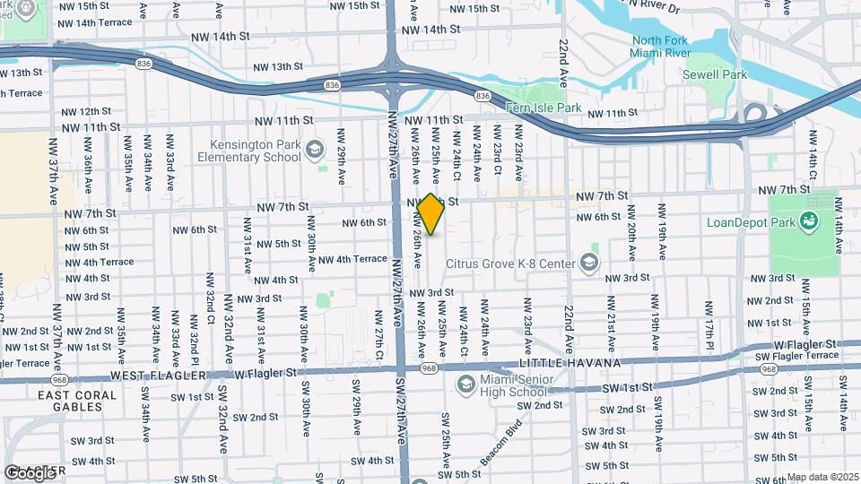 485 NW 25th Ct Map and Location Details