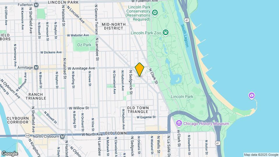 1928 N Lincoln Ave Map and Location Details