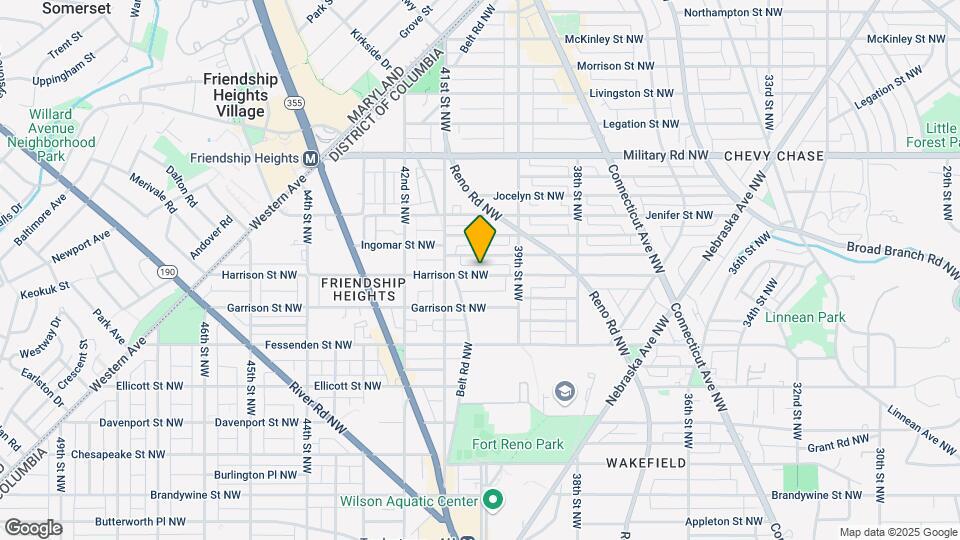 3921 Harrison St NW Map and Location Details