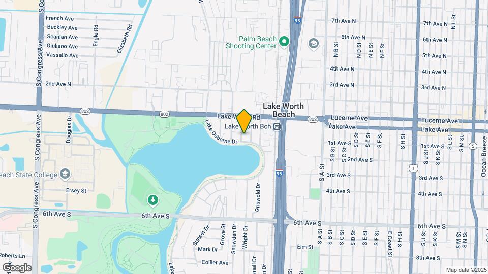 402 Lake Osborne Dr Mapa y Detalles de la Ubicación