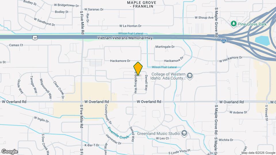 1326 S Goldking Way Map and Location Details