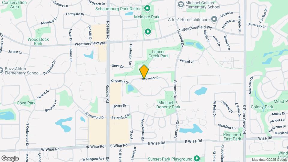 205 Grovenor Dr Map and Location Details