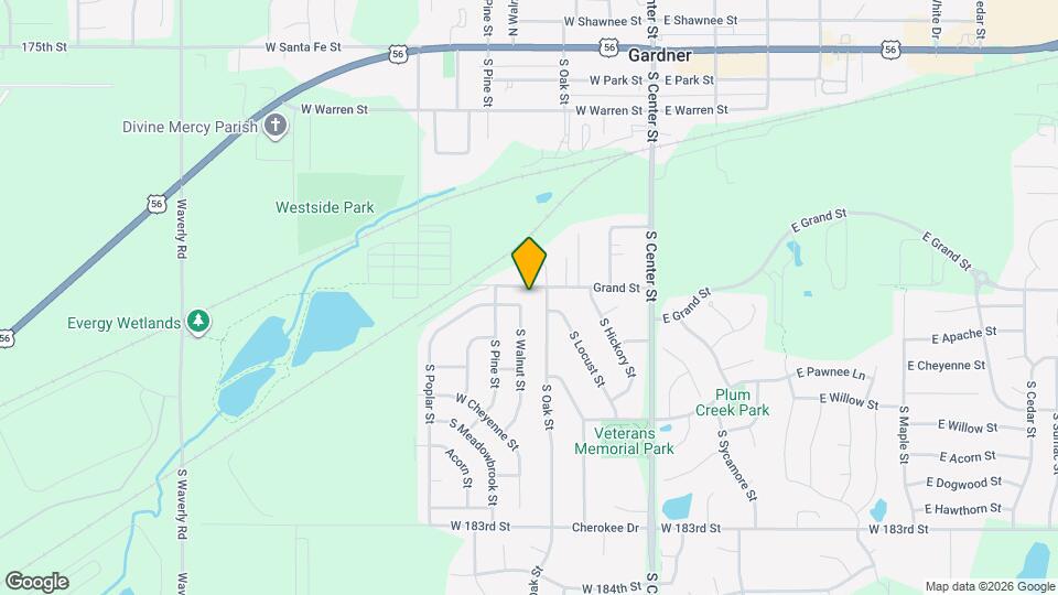 535 S Walnut St Map and Location Details