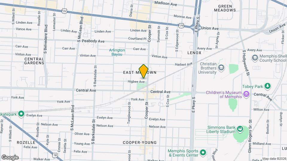 2118 Higbee Ave Map and Location Details