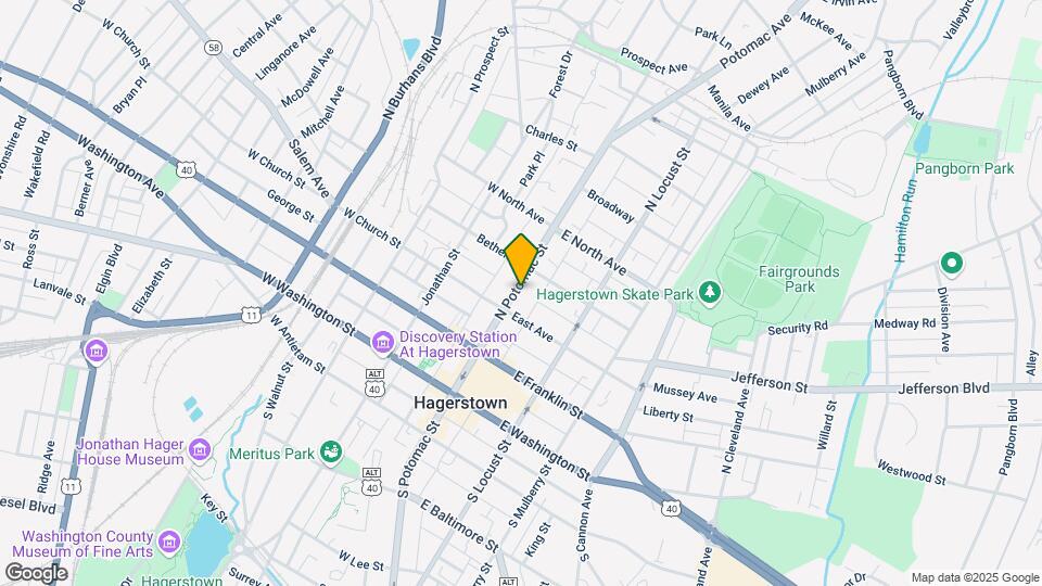 224 N Potomac St Map and Location Details