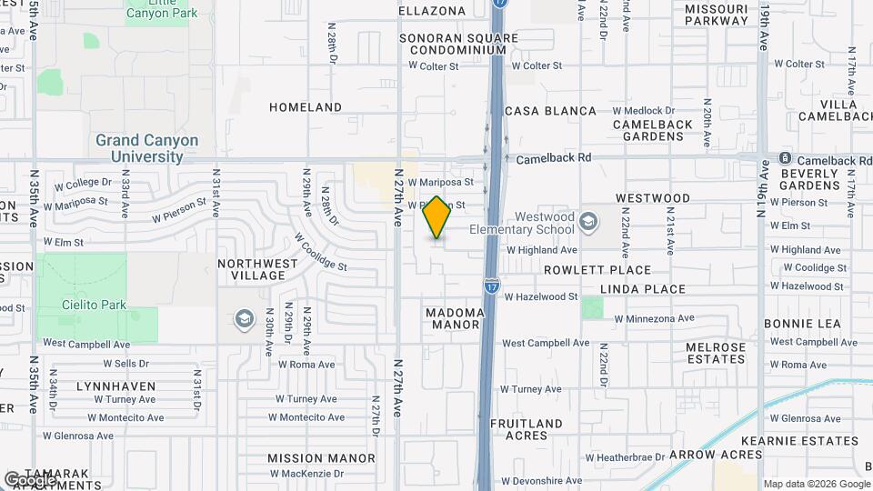 4701 N 26th Dr Mapa y Detalles de la Ubicación