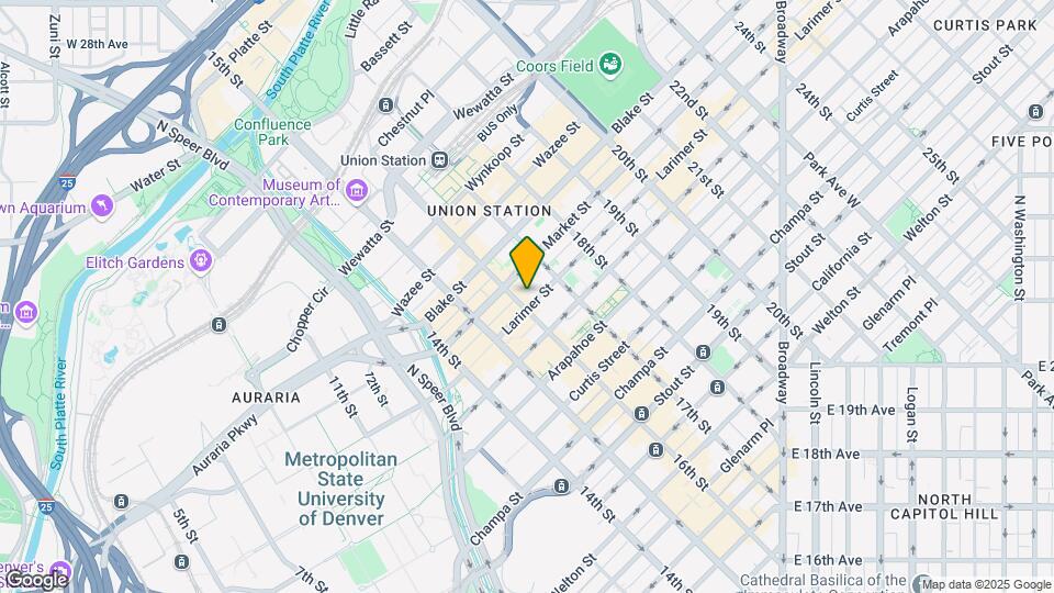 1625 Larimer St Map and Location Details