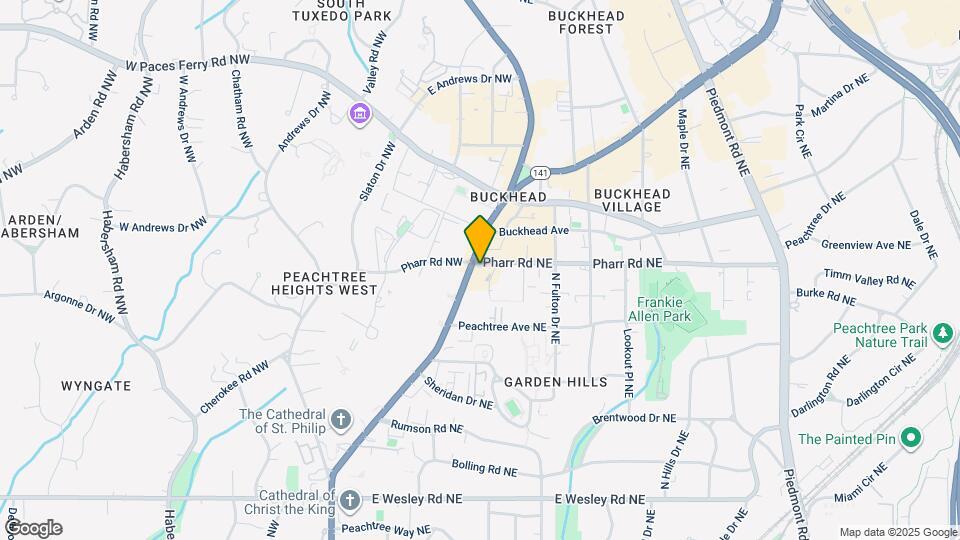 3005 Peachtree Rd NW Map and Location Details