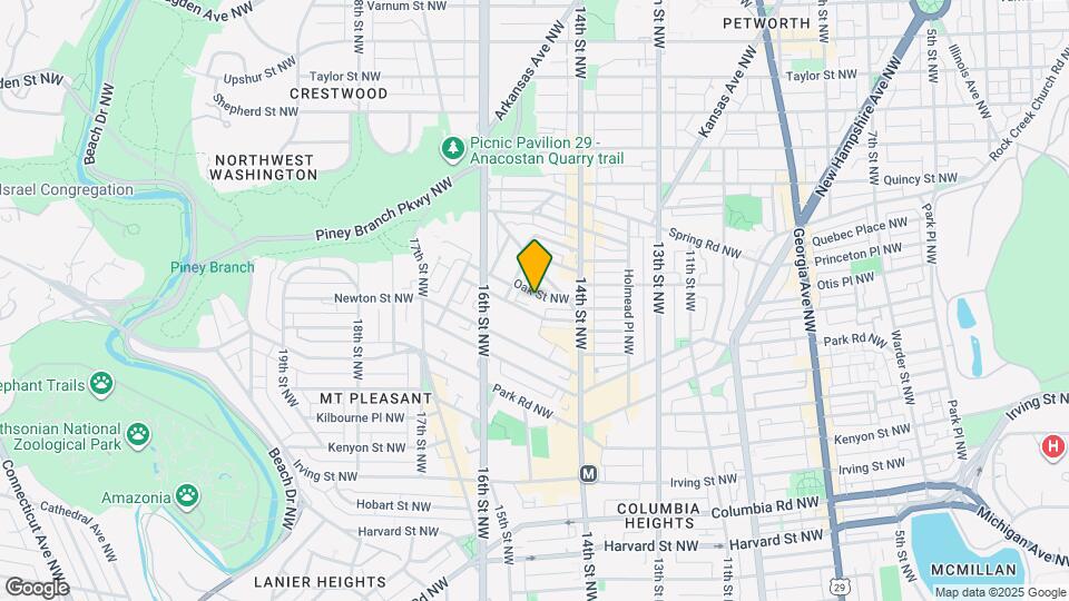 1446 Oak St NW, Unit Basement Map and Location Details