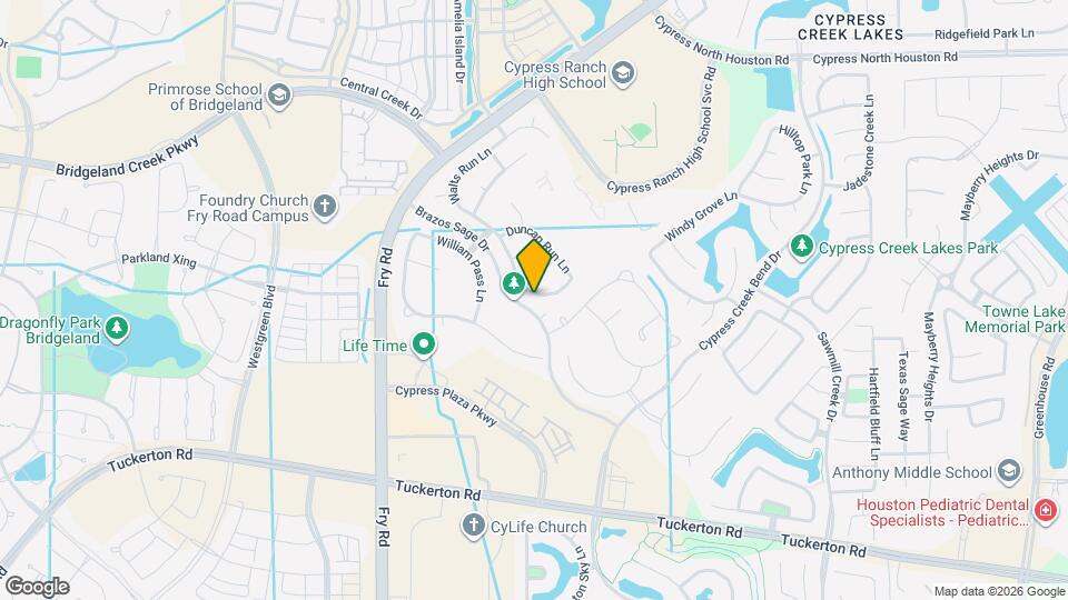 10551 Paula Bluff Ln Map and Location Details