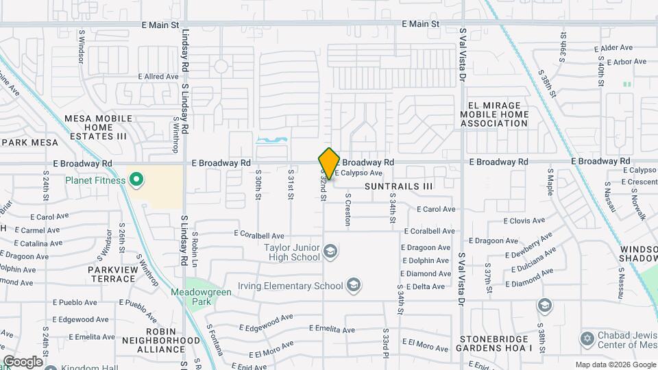 442 S 32nd Pl Map and Location Details