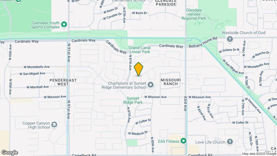 8609 W Solano Dr Map and Location Details