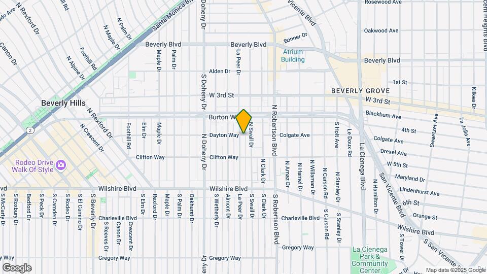256 N La Peer Dr Map and Location Details