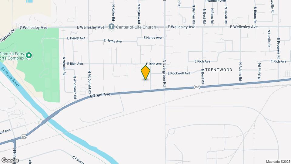 13615 E Trent Ave Mapa y Detalles de la Ubicación