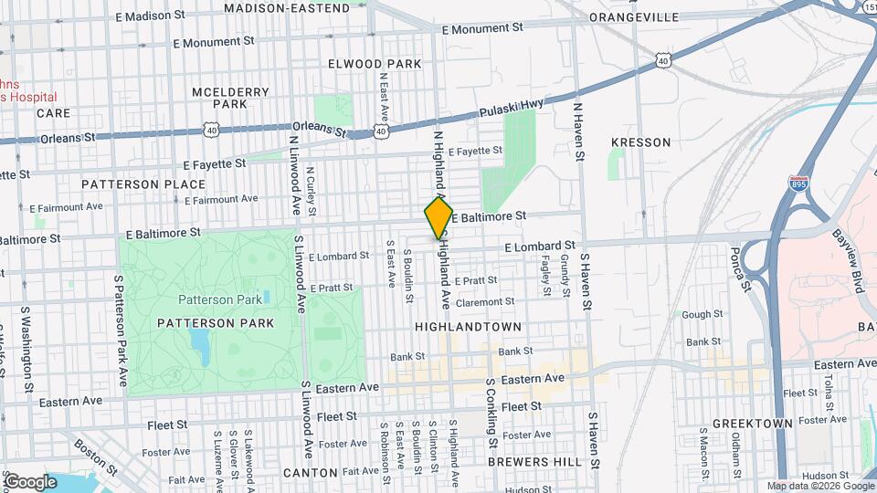 22 S Highland Ave Mapa y Detalles de la Ubicación