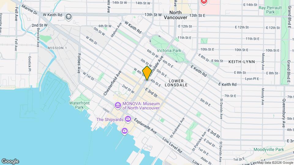 332 Lonsdale Ave Map and Location Details