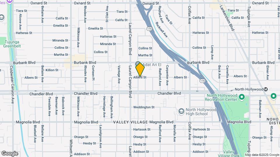 5454 Agnes Ave Map and Location Details