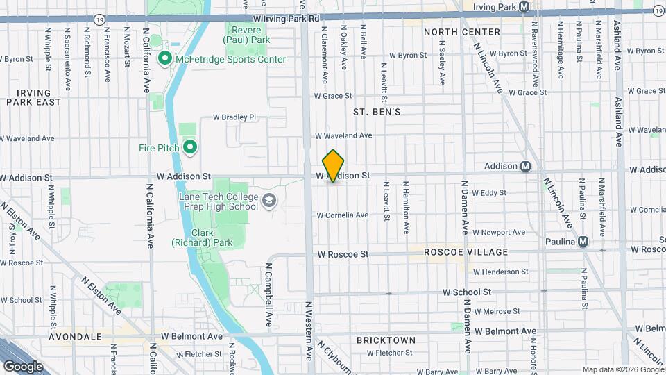 3543 N Claremont Ave, Unit 2 Mapa y Detalles de la Ubicación