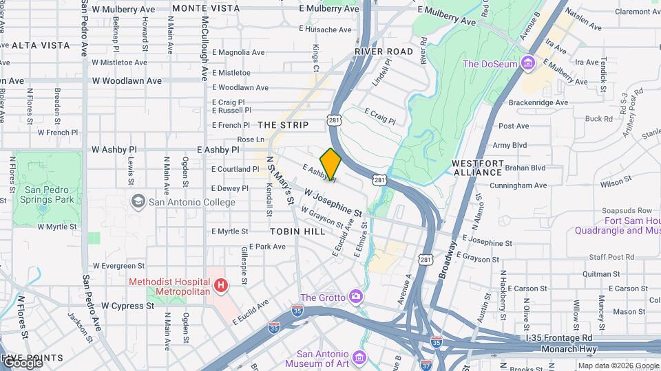 806 E Ashby Pl, Unit 1 Map and Location Details
