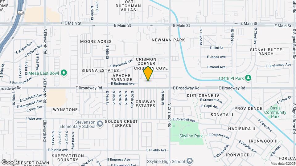 Mountain View Apartments Map and Location Details