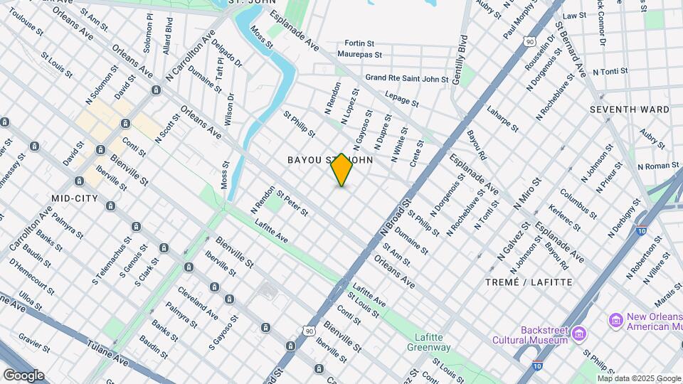 2922 Dumaine St, Unit 2922 Map and Location Details