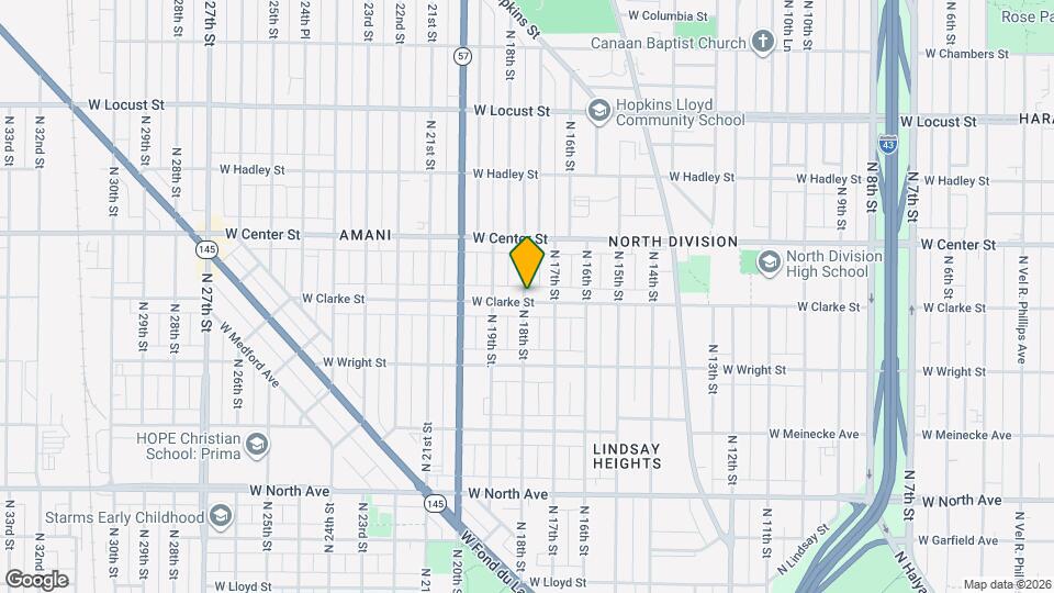 2604 N 18th St Map and Location Details