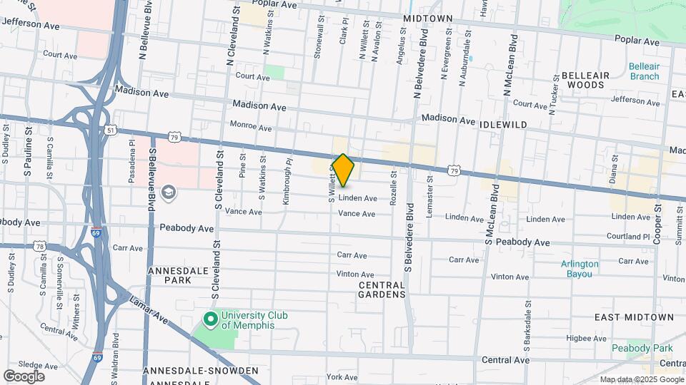 1570 Linden Ave Mapa y Detalles de la Ubicación