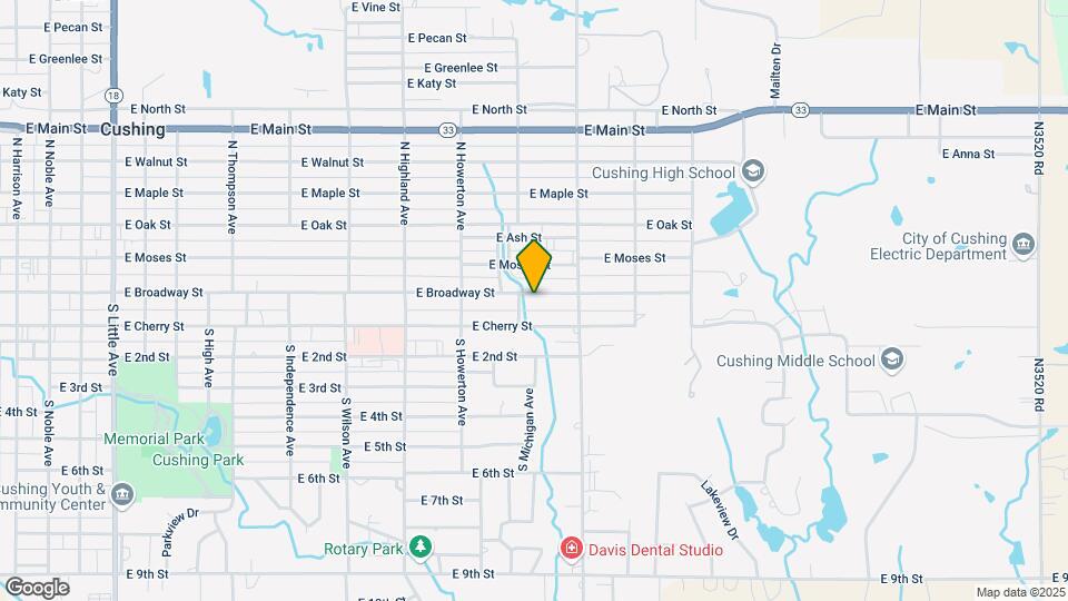 1317 E Broadway St Map and Location Details