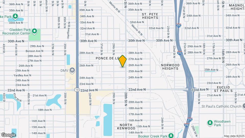 2819 25th Ave N Map and Location Details