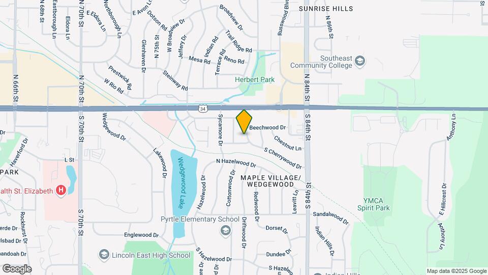 261 E Cherrywood Dr Mapa y Detalles de la Ubicación