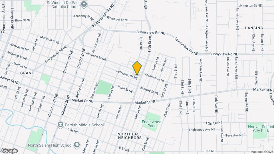 1675 Jefferson St NE Map and Location Details