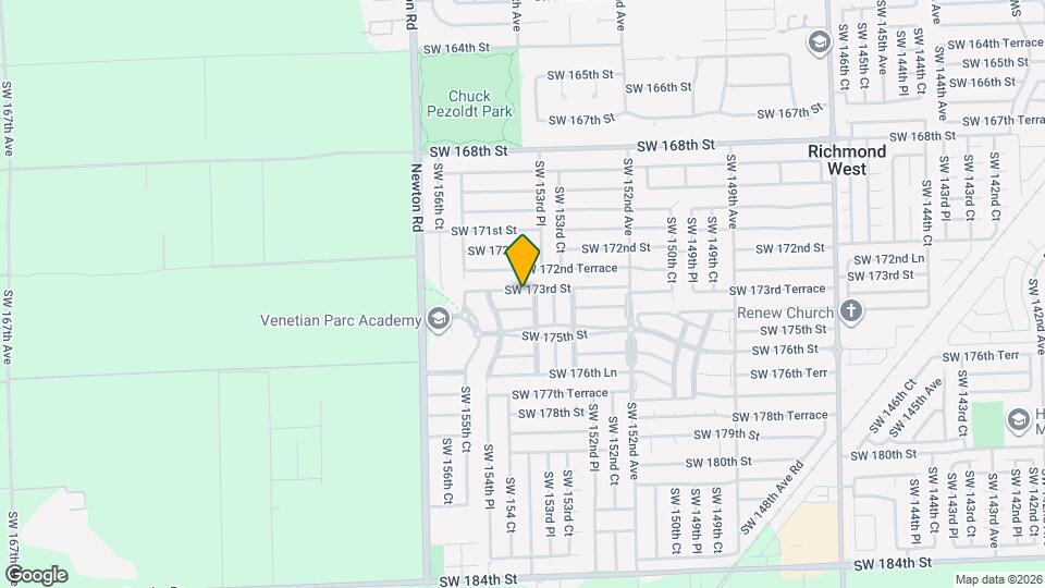 15400 SW 173rd St Map and Location Details