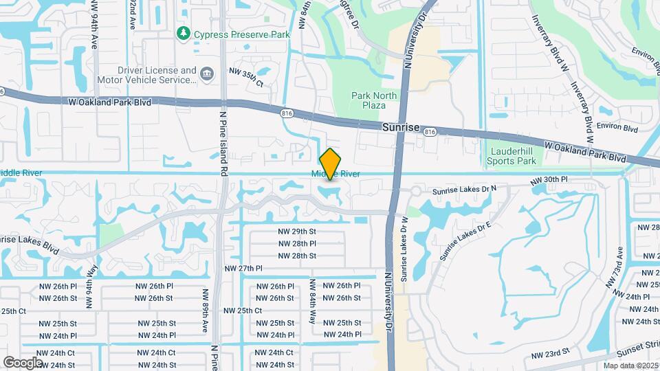 8130 Sunrise Lakes Blvd, Unit 8130 Map and Location Details