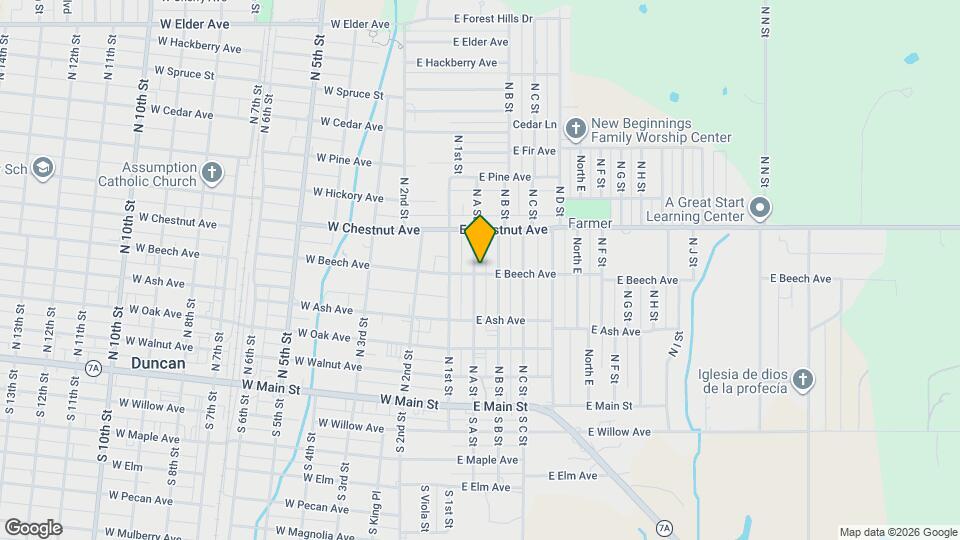 402 N A St Map and Location Details