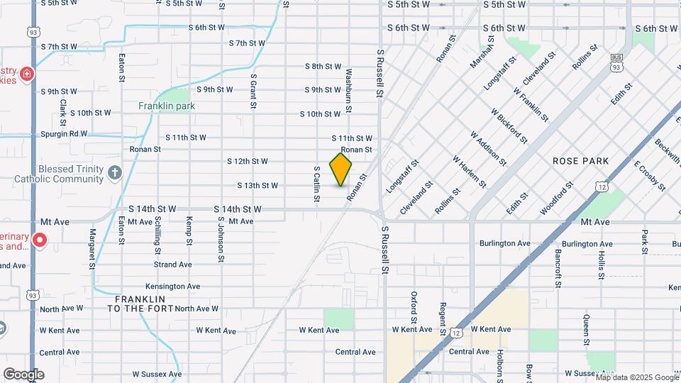 1615 S 13th St W Map and Location Details