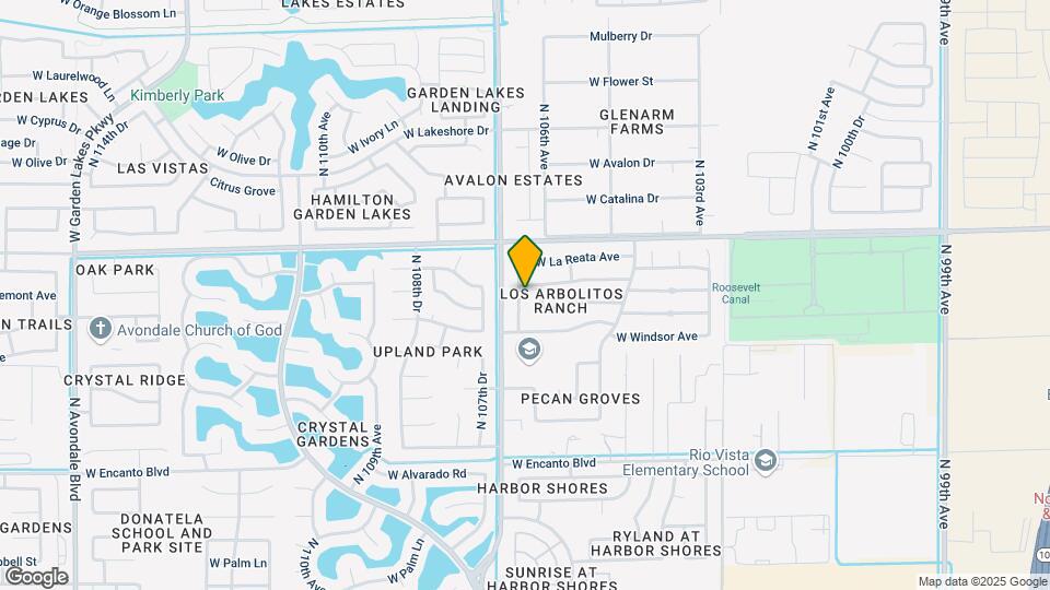 2809 N 106th Ln Map and Location Details