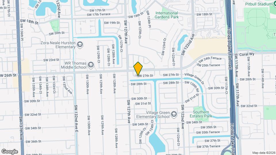 12534 SW 27th St Map and Location Details