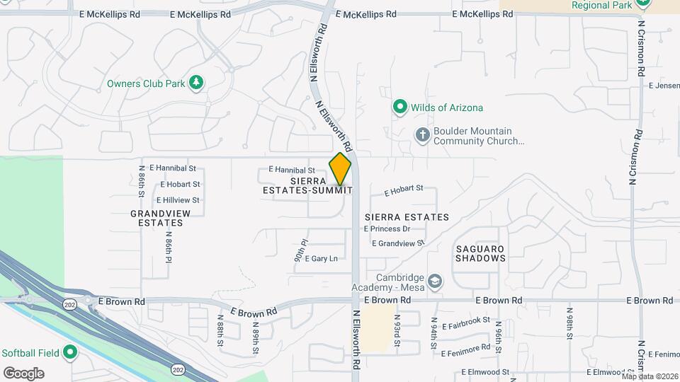 1506 N Sierra Heights Map and Location Details
