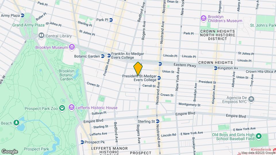 1120 President St Map and Location Details